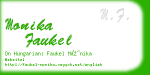 monika faukel business card